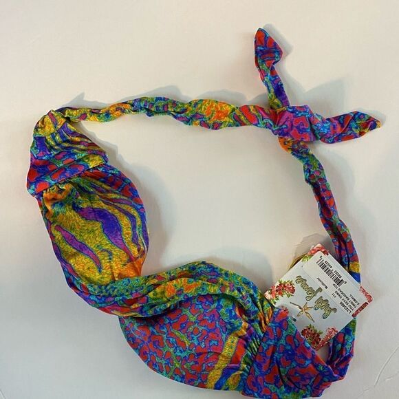 Luli Fama You Sexy Thing Twist Bandeau Bikini Top nwt - Picture 9 of 9